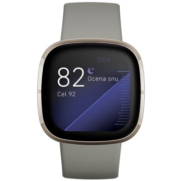 FITBIT SENSE SZARY/ZLOTY