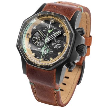 Zegarek męski na pasku Vostok Europe Atomic Age Oppenheimer Line Multifunction YM86-640C697