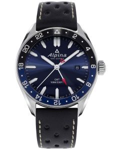 ALPINA ALPINER QUARTZ GMT NAVY BLUE AL-247NB4E6