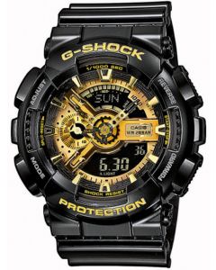 Odkryj zegarek męski G-Shock GA-110GB-1AER czarno-złoty z 
wyświetlaczem cyfrowo-analogowym
