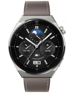 smartwatch męski na skórzanym pasku HUAWEI WATCH GT 3 PRO 46MM CLASSIC