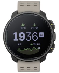 Smartwatch SUUNTO Vertical Black Sand SS050863000 z czarną kopertą i szarym paskiem,  wytrzymałość baterii do 60 dni