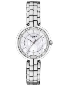 Elegancki zegarek damski z masą perłową Tissot TISSOT Flamingo T094.210.11.111.00.