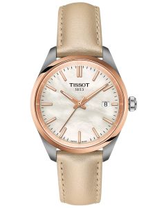 Elegancki zegarek damski Tissot PR 100 Lady T150.210.26.111.00 z masą perłową