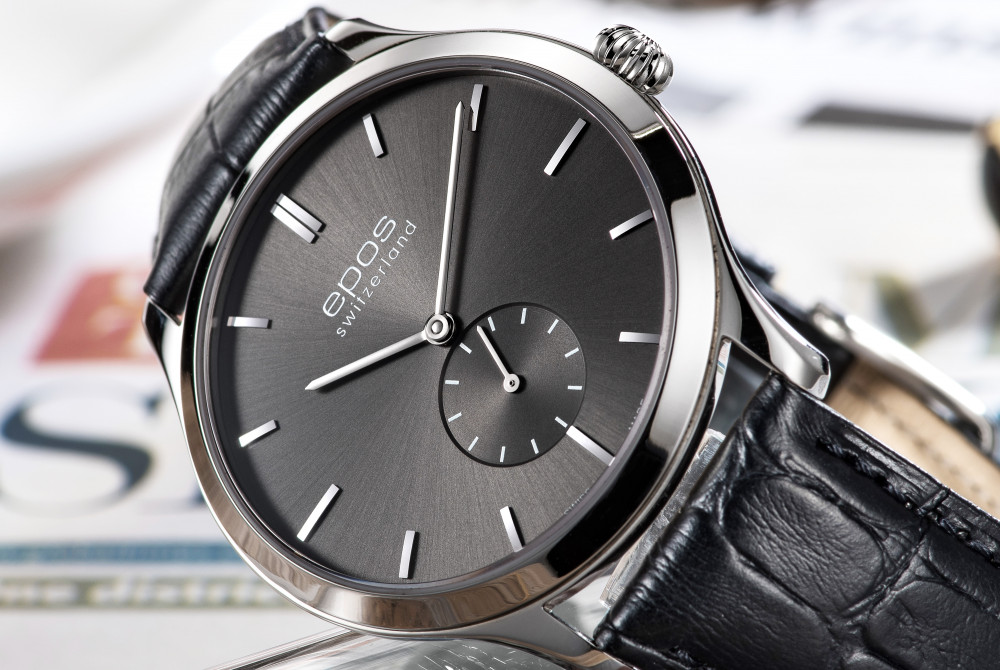 Elegancki zegarek męski na pasku EPOS Originale 3408.208.20.14.15