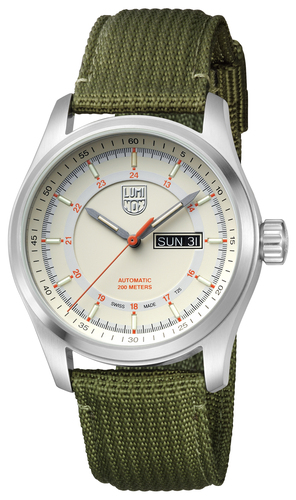 zegarek męski Luminox Atacama Field Automatic 1900 Series na pasku o zielonym kolorze