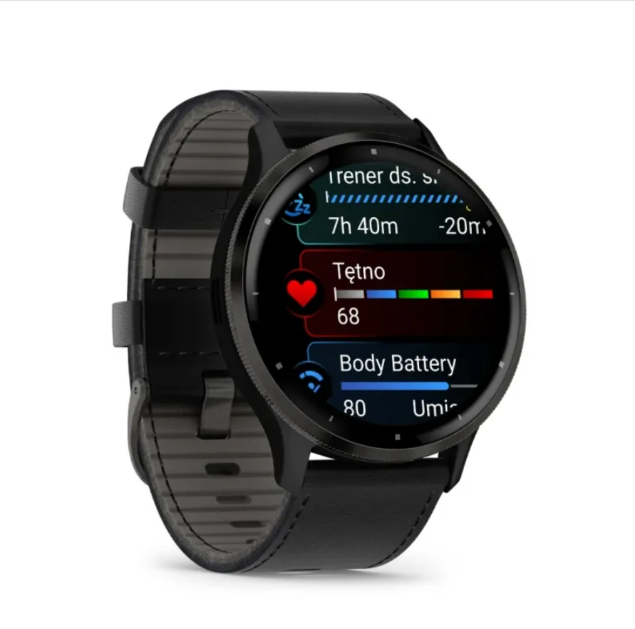 Czarny smartwatch męski GARMIN Venu® 3 010-02784-52