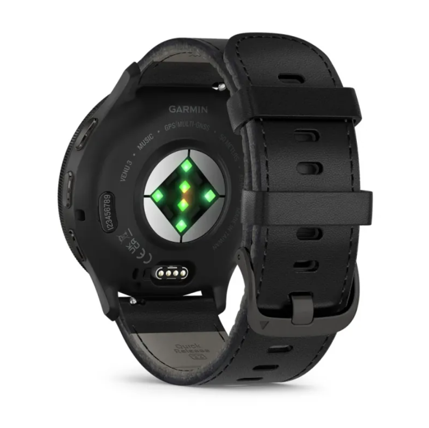 Czarny smartwatch męski GARMIN Venu® 3 010-02784-52