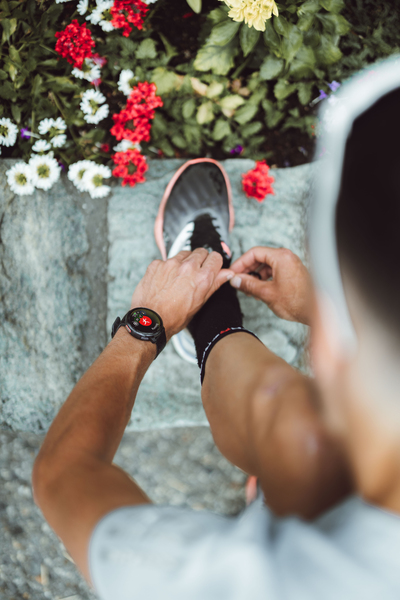 Czarny zegarek sportowy premium Polar Vantage 3 czarno-czarny