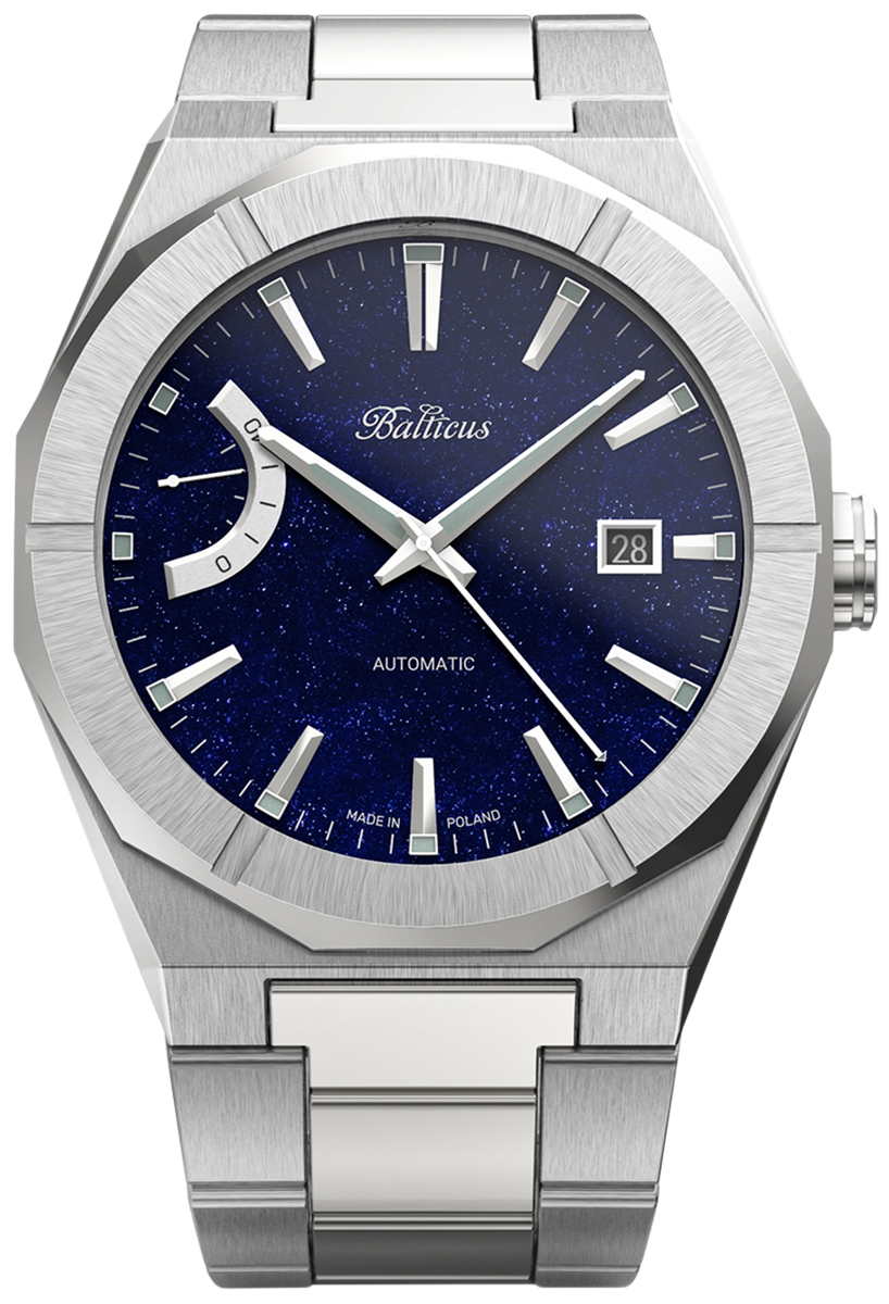 Zegarek męski na Bransolecie Balticus Gwiezdny Pył The O z zieloną tarczą