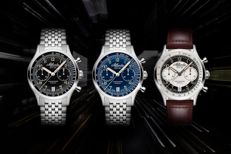 Zegarek męski Atlantic Worldmaster Bicompax 52852.41.23