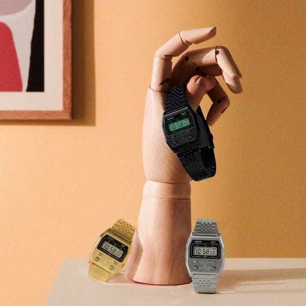 Złoty zegarek Casio Vintage A1100G-5EF inspirowany modelem z lat 70 - timetrend.pl