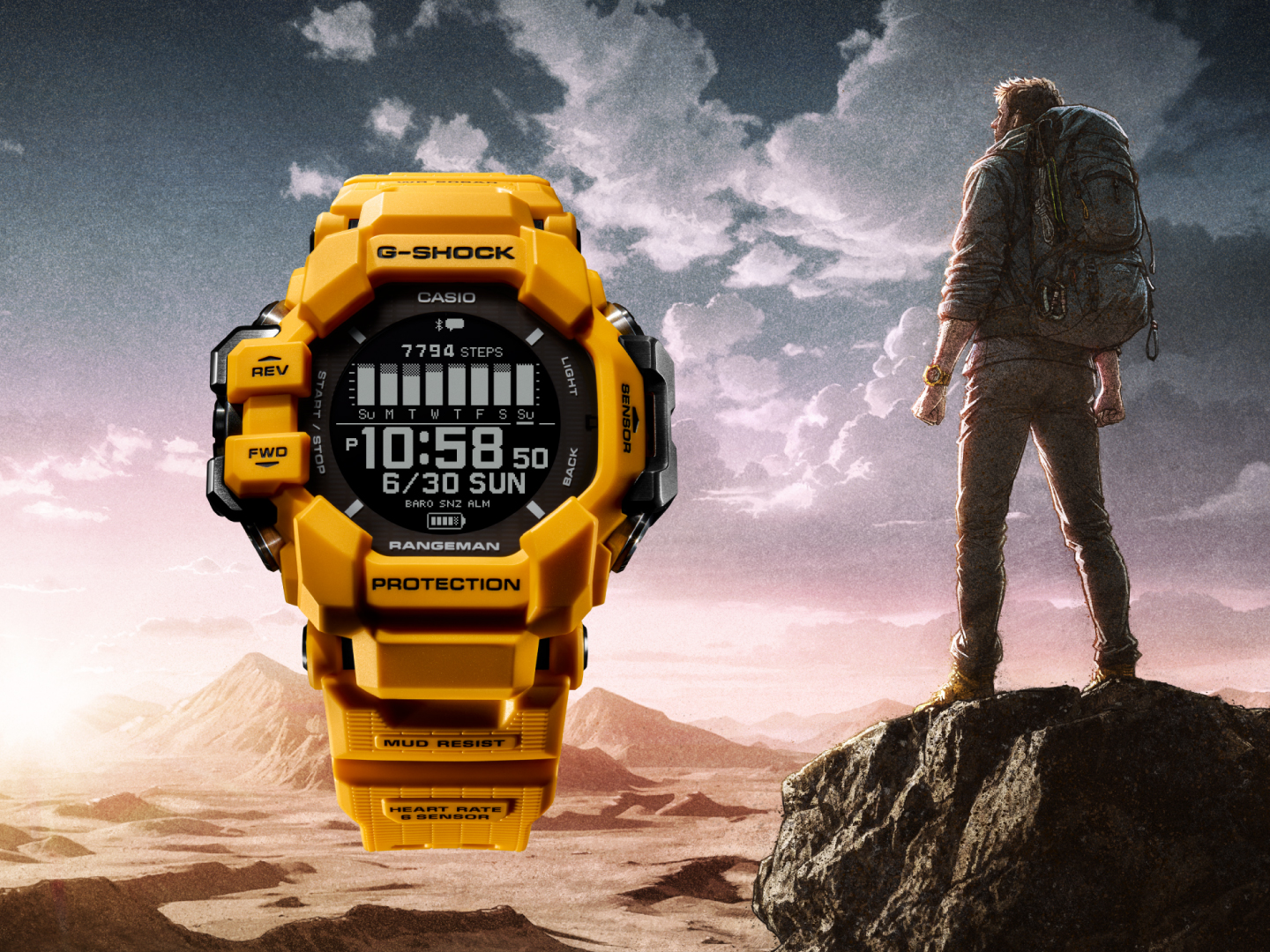 Zegarek męski G-Shock Master of G Rangeman GPR-H1000-9ER