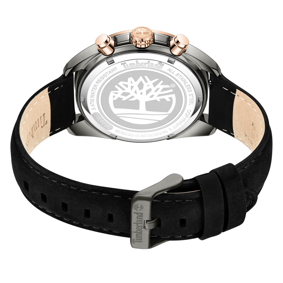 Zegarek męski na czarnym pasku Timberland TBL.TDWGF2230502