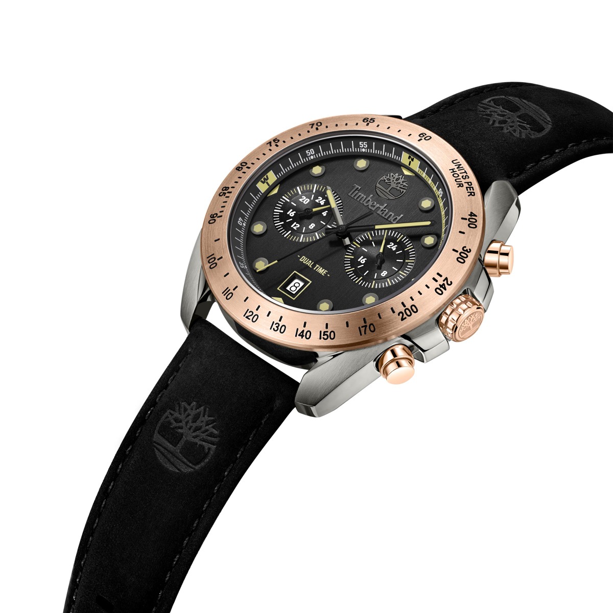 Zegarek męski na czarnym pasku Timberland TBL.TDWGF2230502