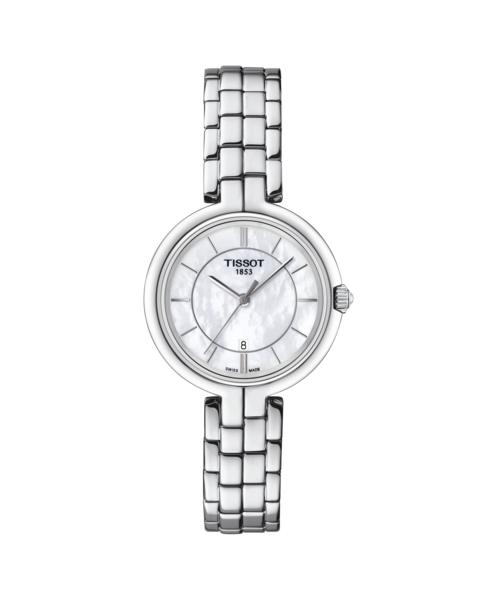 Elegancki zegarek damski z masą perłową Tissot TISSOT Flamingo T094.210.11.111.00.