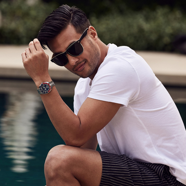 Odkryj Zegarek męski automatyczny Bulova 96B405 z niebieską tarczą na stalowej bransolecie