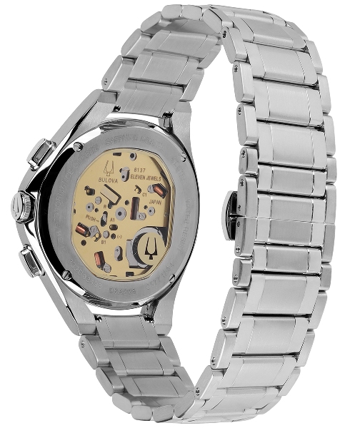 Odkryj Zegarek męski automatyczny Bulova Marine Star 98A282 z niebieską tarczą na silikonowym pasku